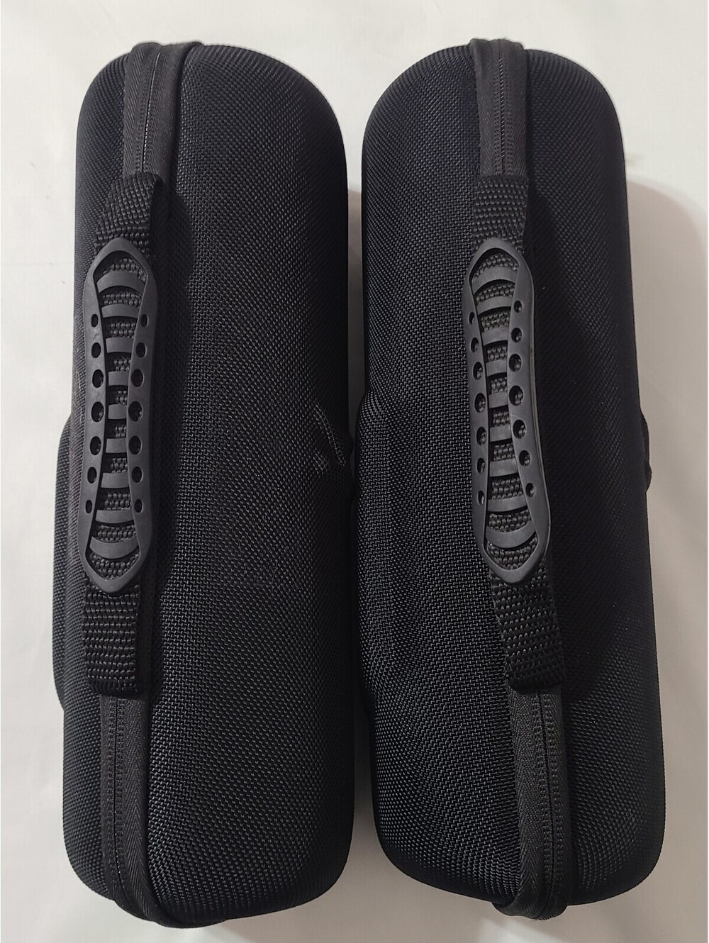2pk Khanka EVA Hard Shell Cylinder Travel Case Sz 12x4 Black Electronic Storage